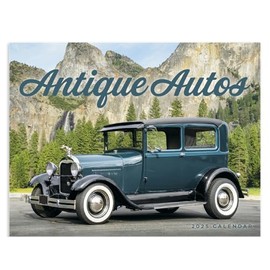 Antique Autos Car 2025 Hanging Wall Calendar - 19" x 11" (Open) 2025 Monthly Appointment Planner and Organizer. Classic cars and elegant photography from a classic era.
