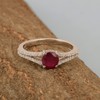 Round 0.85 Ctw Natural Gemstone Birthstone 925 Sterling Silver Cluster