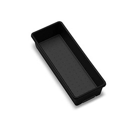 madesmart 9x3 Bin-CARBON COLLECTION Antimicrobial, Multi-Purpose Storage Organizer, Soft-Grip Lining & Non-Slip Feet, & BPA-Free, Small