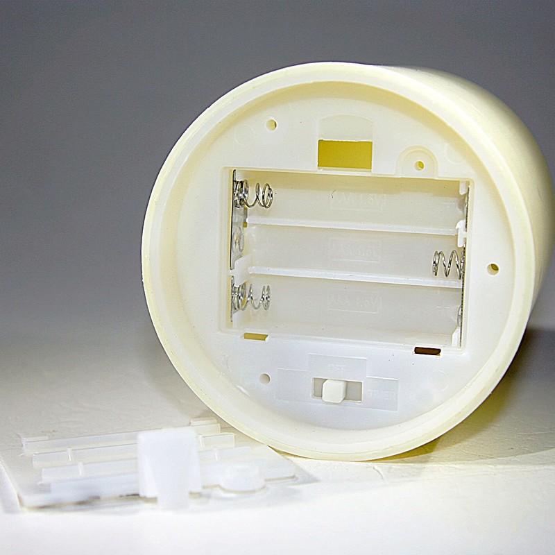 LED-Leuchtkerze aus Kunststoff, flackernd