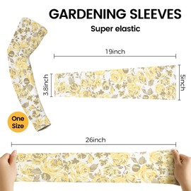 MA COWCF Gardening Sleeves Advanced Sun Protection Breathable Arm Sleeves Secure Fit Thumb Holes Thorn-Proof for Men Women