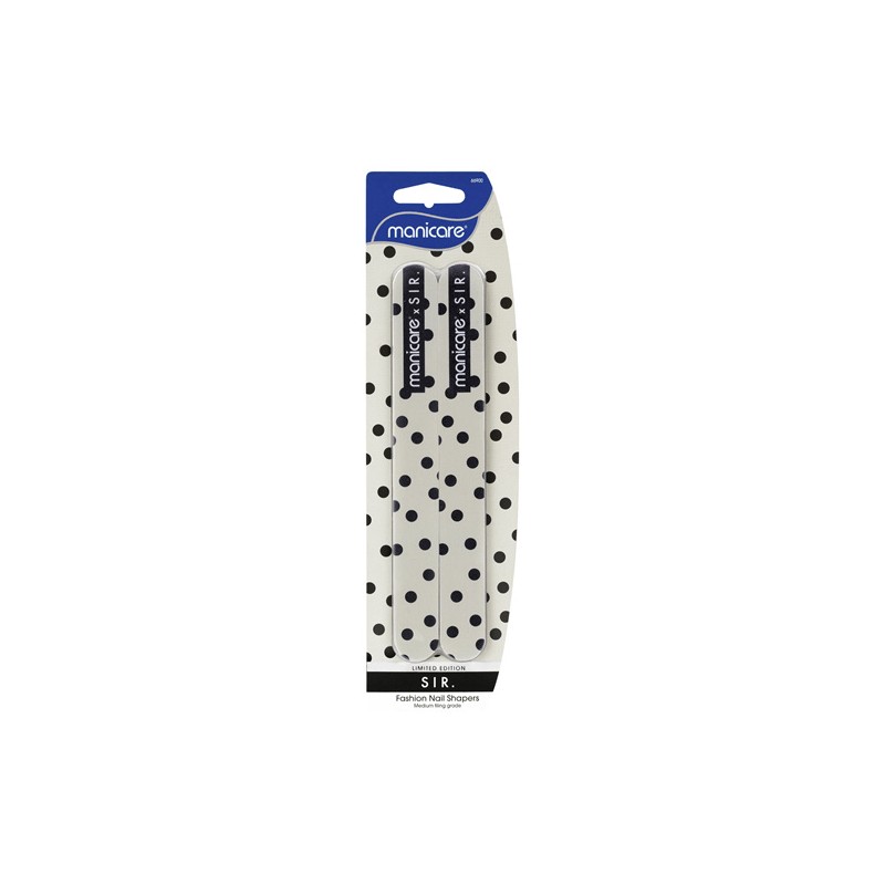 Manicare X SIR Nail Shapers Fashion Medium 180mm 2pk