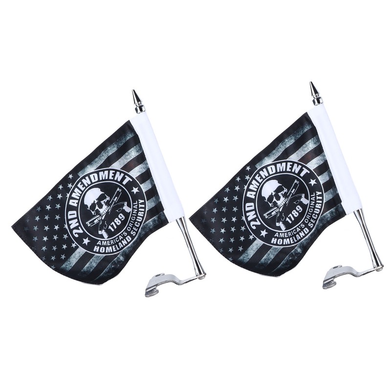 Trunk Lid Flag Pole Mount Kit with Homeland Security Flag