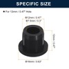 6 Pieces Black Plug Holes, H12 Waterproof Rubber Button Plug