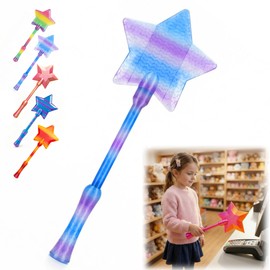 Credit Card Wand 3D Printed Tap to Pay Wand,Magic Fairy Wand Credit Card Holder,Star Magic Wands Contactless Payment Card Holder for Debit NFC Checkout Cards Payment for Party Favors Gifts,Purple