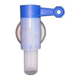 Pouring spout for horizontal lock and other Cleanprince canisters 5 and 10 litres with DIN 45 thread, with ventilation without bubbling and splashing