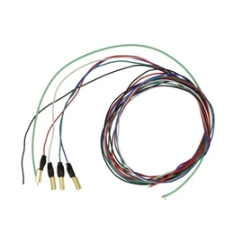THAKKER Tonearm Cable Set, 5 x 50 cm, Black, Indoor, 5 Count, Cable, Compatible with Turntables, Amplifiers, Receivers, Hi-Fi Systems, CD Players