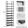 OYREL Sturdy Metal Shoe Rack Organizer,Narrow Shoe Racks for Closets,