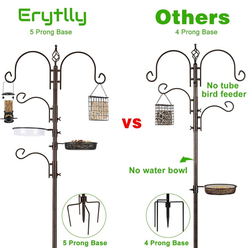 ERYTLLY Bird Feeding Station Kit Bird Feeder Pole Wild Bird