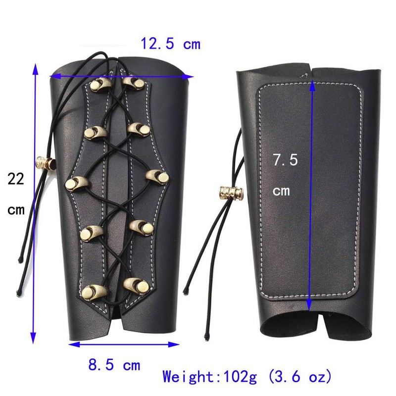 Windfulogo Cow Leather Archery Arm Guard Protector Brace Longbow Hunting