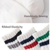 Turnozyl Womens Crew Socks Striped Cushioned Mens Casual Vintage Retro