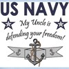 CafePress US Navy My Uncle is Defendingr Freedom Body Suit