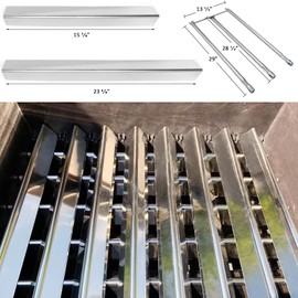 YOUFIRE Flavorizer Bars and Burner Tube Kit Replacement for Weber Genesis I - IV, Genesis 1000-5000, Genesis Platinum I & II, with Side Control Panel