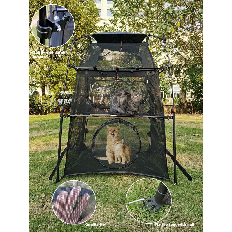 Hi Suyi Portable Large Pop Up Pet Cat Tents Enclosures