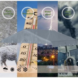 600D Outdoor Dog Kennel Cover with Roof 8"x 4",Waterproof Oxford Cloth Cage Heavy Duty Oxford Fabric with Sun/Rain Anti-UV,Travel Large Dog Enclosure(Cover Only) (600D Oxford Cloth)