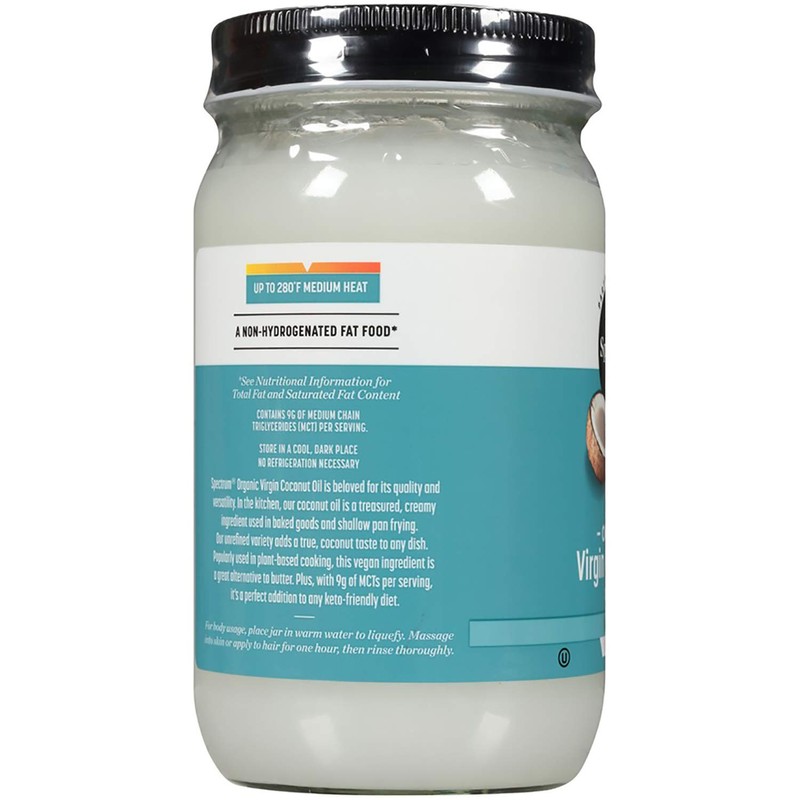 Spectrum Essentials Organic Virgin Coconut Oil, 14 oz