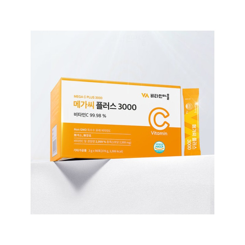 Vitamin Village 비타민마을 메가씨 플러스 3000 고함량 비타민C 2박스 6개월분