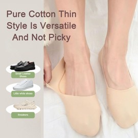 AWAVM 10 Pairs No Show Socks for Women Invisible Low Cut Ultra Socks Non Slip Cotton Liner Boat Socks Size 4-7