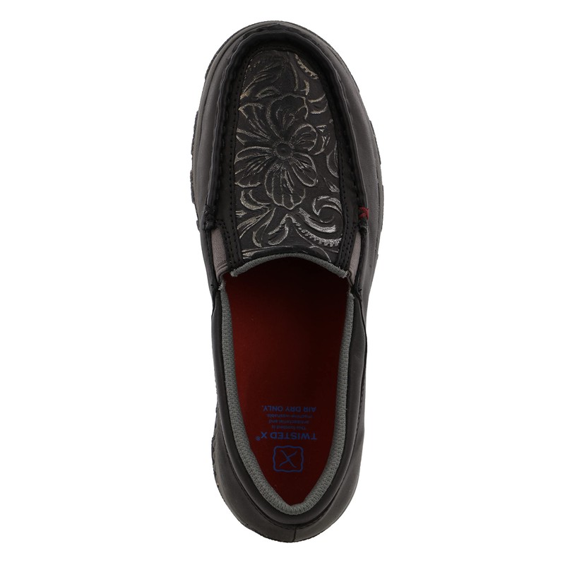 Twisted X The Women's Slip On Driving Moc, Black &