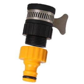PSFXBM Hose Tap Connector, 14-17mm Mixer Garden Tap Hose Connectors Kitchen Taps Indoor Tap Hose Connector Hose Adapter Tap Connector, Adjustable Stainless Steel Collar, for Garden Kitchen Laundry