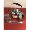 Frette Tea Kettle Stovetop Teakettle Classic Stainless Steel 4 Liter