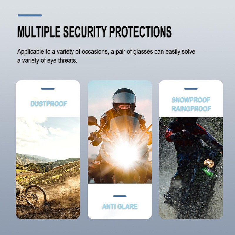 Immoono Dirt Bike Goggles with Face Mask, Motorcycle & ATV