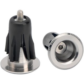 2 Pieces Silver Bicycle Handlebar End Plugs, Adjustable Bicycle Handlebar End Plugs, Handlebar Plugs for Bicycle Grip End Caps, Aluminum Alloy Handlebar Caps Parts for Handlebars, Headsets and Stems