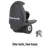 Master Lock Black Universal Size Trailer Hitch Lock, Trailer Coupler