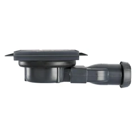 Wirquin 30723970 - Piletta a chaper venisio compatta e membrana sottile per scarico doccia, grigio