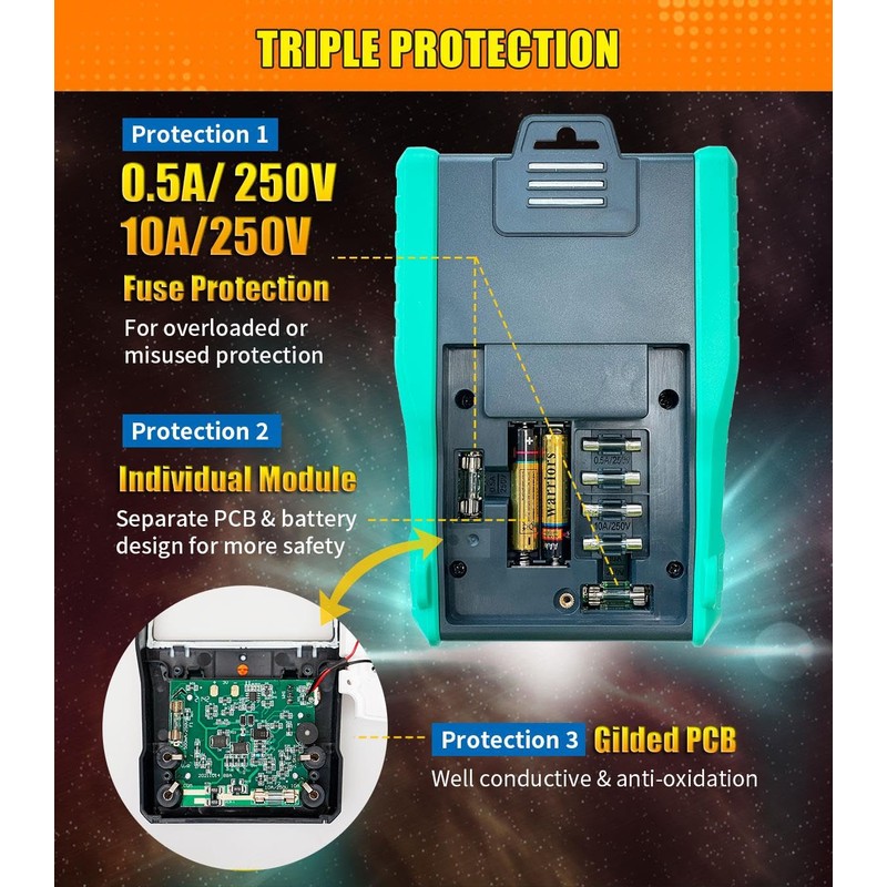 Pro'sKit Tool Solutions MT-2207 Protection Function Analogue Multimeter Quick Response