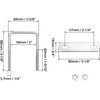 QWORK® 6 Pieces M6 Stainless Steel U Bolt Set, 80