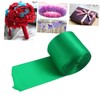 TEHAUX 1Roll Double Sided Satin Ribbon Green for Wedding Decorations