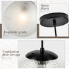 YSHomeStunn 6" Black Glass Globe Pendant Light 2 Pack Modern