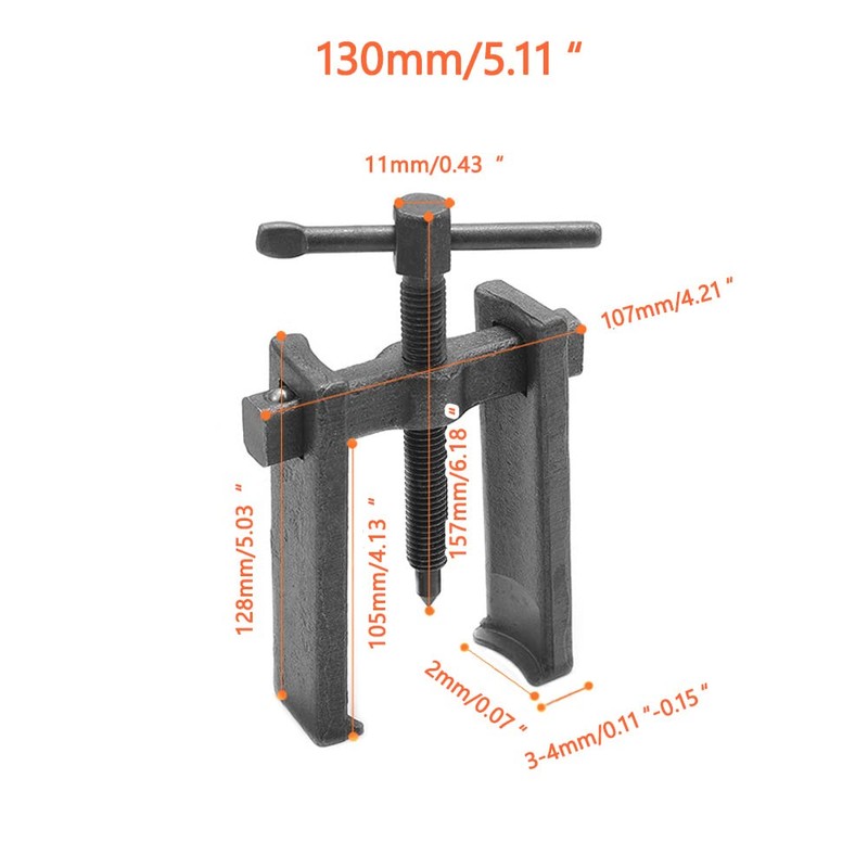 TOTMOX High Carbon Steel Two Jaw Gear Puller Universal Wheel