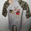 Mud Pie Camo Christmas Camping Reindeer Baby Boys Size 6-9