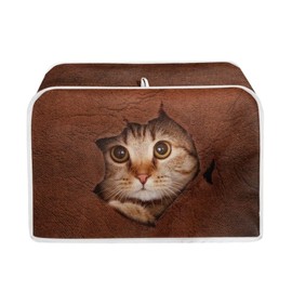 Mumeson Cute 3D Cat Toaster Covers for Most Standard 4 Slice Toasters - Bread Maker & Oven Protection - Dustproof, Washable, Kitchen Decoration