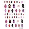 2 Sheets Cute 3D Sanitary Pad Nail Art Stickers (Dark