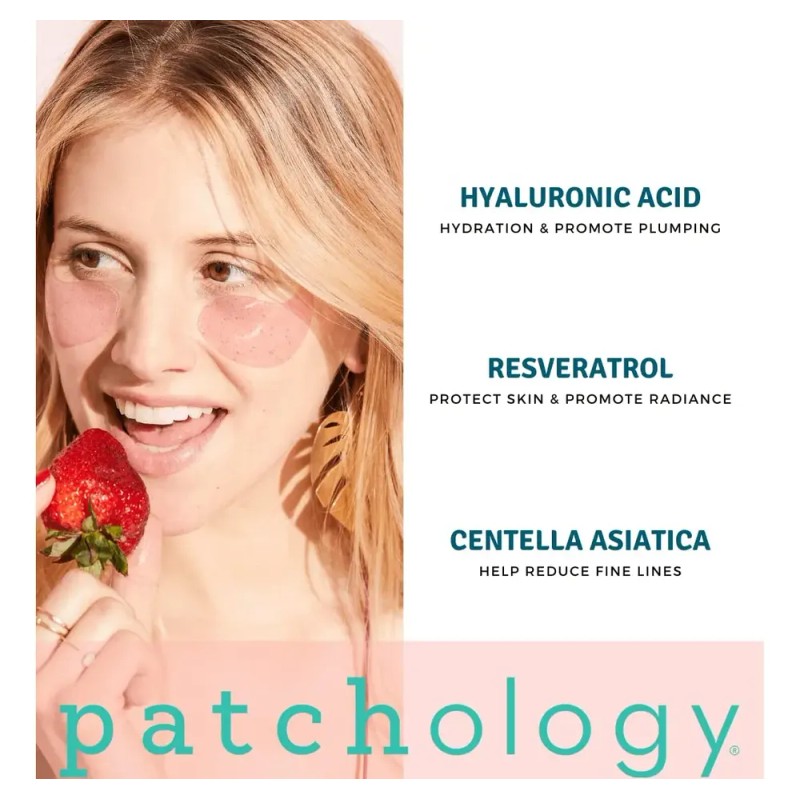 Patchology Sirve Geles De Ojos Rosados Fros Con Cido Hialurn