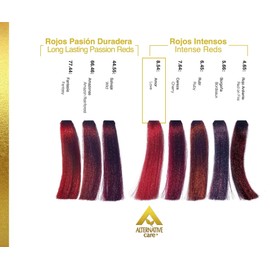 Tinte en crema Profesional ALTERNATIVE CARE - Tintes HAIR SOLUTION GOLD con su Oxidante en Crema. Coloración Permanente para el Cabello de USO PROFESIONAL. Tinte 90 g. + Oxidante 90 ml. (Fórmula 1+1). (8.54 AMOR)