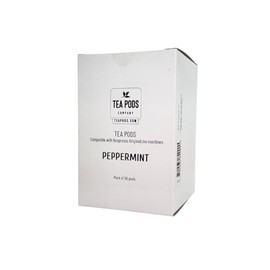 Bulk peppermint pods compatible with Nespresso OriginalLine, peppermint capsules for coffee brewing machine - Pack of 50 pods