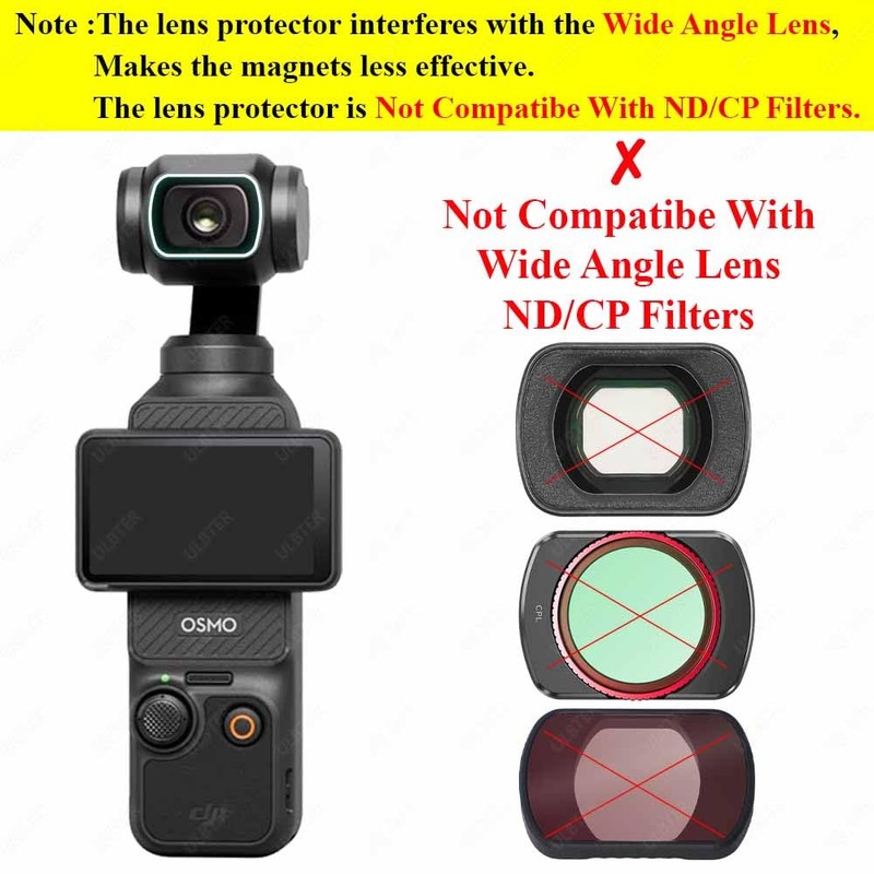ULBTER Lens Screen Protector for DJI Osmo Pocket 3 [2+2Pack],
