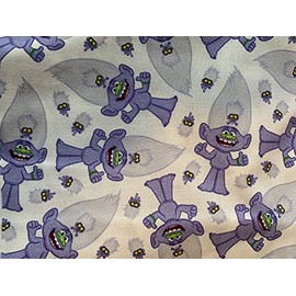 Weighted Blanket - Violet Trolls, lap weighted blanket, purple, washable - cotton- 6 lbs, ready to ship