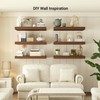 Heimlove 12 Inch Deep Floating Shelves, 72 x 12 inches