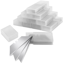 Romeda Romeda 100 Pcs Utility Knife Blade, SK5 High Carbon Steel Box Cutter Blades Refills with Storage Box, Sharp Utility Blades for Box Cutter, Non-Rusting Standard Razor Blade