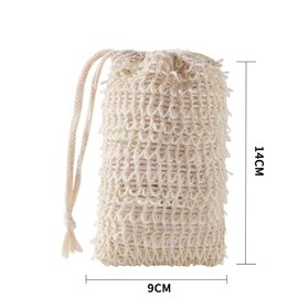 UgyDuky 40 Pack Soap Saver Pouch Soap Exfoliating Bag, Natural Ramie Soap Bag, Handmade Soap Saver Pouch, Mesh Soap Bag with Drawstring for Bath & Shower Use