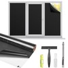 Kromapolis Blackout Window Privacy Film Total Light Blocking Room Darkening