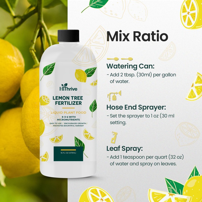 16oz Lemon Tree Fertilizer - Makes 32 Gallons of Fruit