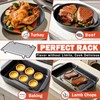 Roasting Rack,Heavy Duty Turkey Rack Insert for Roasting Pan,Fit for