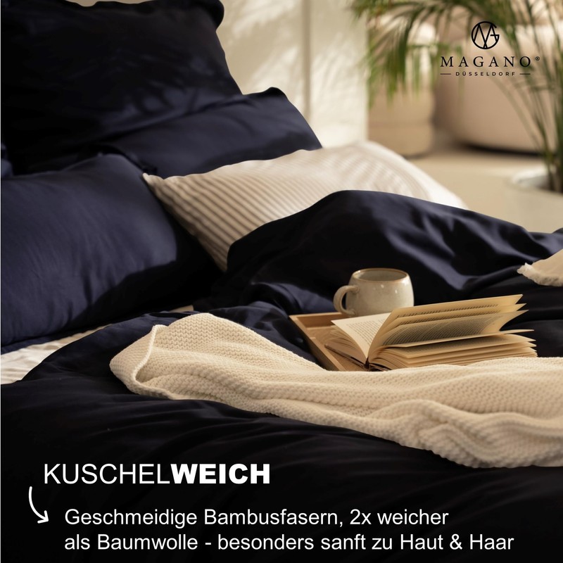 Magano® Luxury Bed Linen Set - Bamboo & Cotton Satin