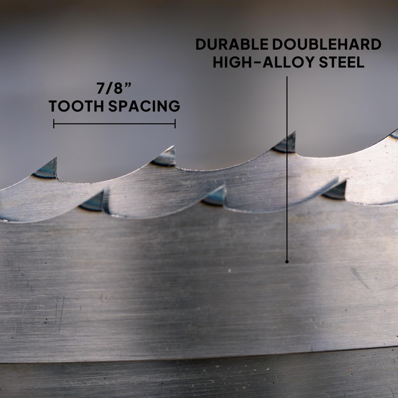 Wood-Mizer 132" Sawmill Bandsaw Blades 5-Pack - DoubleHard 10° All-Purpose